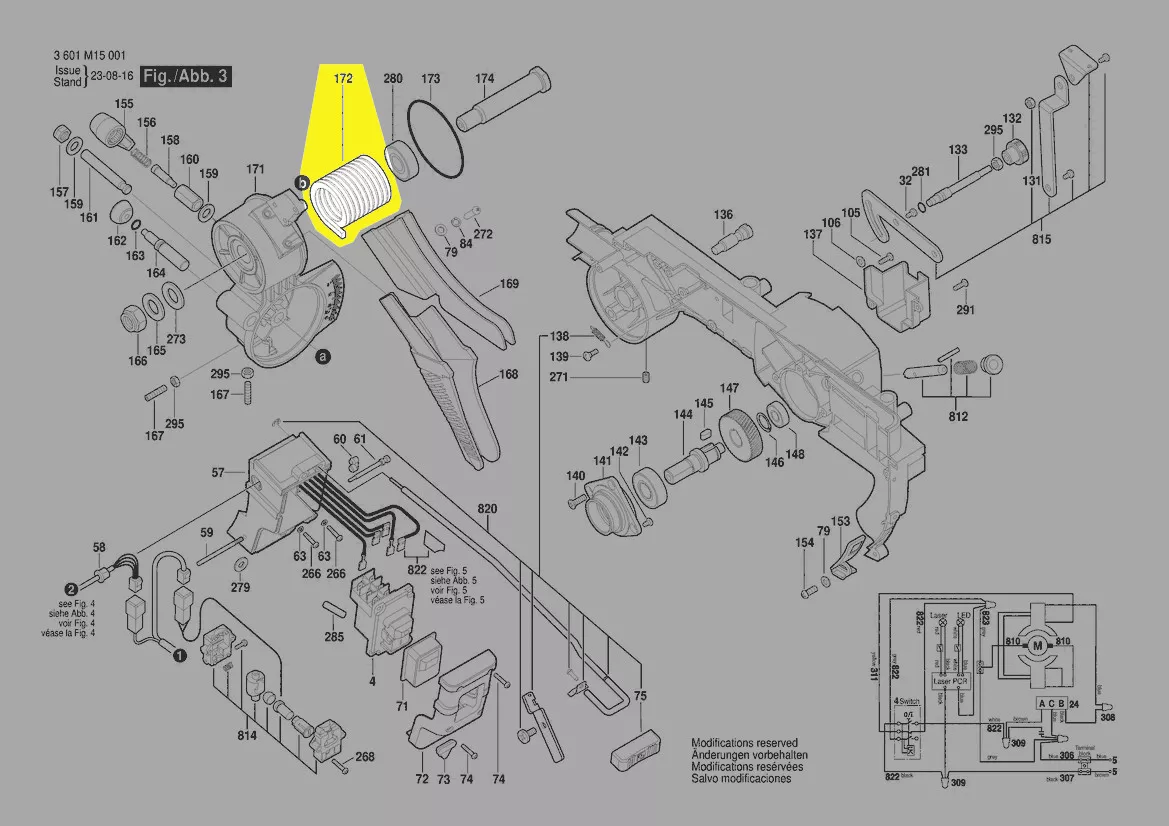 ressort de rappel réf. 1 619 PA4 471 Bosch